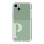 スリムプロテクションプレミアムケース with MagSafe［ オリジナル - initial two tone - P green ］