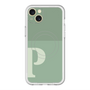 スリムプロテクションプレミアムケース with MagSafe［ オリジナル - initial two tone - P green ］