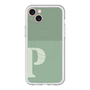 スリムプロテクションプレミアムケース with MagSafe［ オリジナル - initial two tone - P green ］