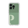 スリムプロテクションプレミアムケース with MagSafe［ オリジナル - initial two tone - P green ］