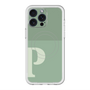 スリムプロテクションプレミアムケース with MagSafe［ オリジナル - initial two tone - P green ］