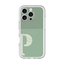 スリムプロテクションプレミアムケース with MagSafe［ オリジナル - initial two tone - P green ］
