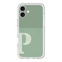 スリムプロテクションプレミアムケース with MagSafe［ オリジナル - initial two tone - P green ］