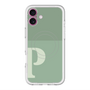 スリムプロテクションプレミアムケース with MagSafe［ オリジナル - initial two tone - P green ］