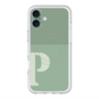 スリムプロテクションプレミアムケース with MagSafe［ オリジナル - initial two tone - P green ］