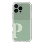 スリムプロテクションプレミアムケース with MagSafe［ オリジナル - initial two tone - P green ］