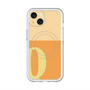 スリムプロテクションプレミアムケース with MagSafe［ オリジナル - initial two tone - Q orange ］