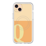 スリムプロテクションプレミアムケース with MagSafe［ オリジナル - initial two tone - Q orange ］