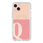 スリムプロテクションプレミアムケース with MagSafe［ オリジナル - initial two tone - Q pink ］