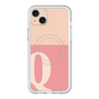 スリムプロテクションプレミアムケース with MagSafe［ オリジナル - initial two tone - Q pink ］
