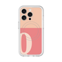 スリムプロテクションプレミアムケース with MagSafe［ オリジナル - initial two tone - Q pink ］