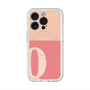スリムプロテクションプレミアムケース with MagSafe［ オリジナル - initial two tone - Q pink ］