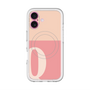 スリムプロテクションプレミアムケース with MagSafe［ オリジナル - initial two tone - Q pink ］