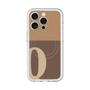 スリムプロテクションプレミアムケース with MagSafe［ オリジナル - initial two tone - Q brown ］