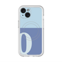スリムプロテクションプレミアムケース with MagSafe［ オリジナル - initial two tone - Q blue ］