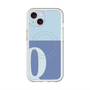 スリムプロテクションプレミアムケース with MagSafe［ オリジナル - initial two tone - Q blue ］
