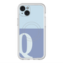 スリムプロテクションプレミアムケース with MagSafe［ オリジナル - initial two tone - Q blue ］