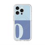 スリムプロテクションプレミアムケース with MagSafe［ オリジナル - initial two tone - Q blue ］