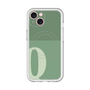 スリムプロテクションプレミアムケース with MagSafe［ オリジナル - initial two tone - Q green ］