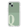 スリムプロテクションプレミアムケース with MagSafe［ オリジナル - initial two tone - Q green ］