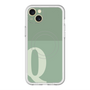 スリムプロテクションプレミアムケース with MagSafe［ オリジナル - initial two tone - Q green ］