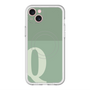 スリムプロテクションプレミアムケース with MagSafe［ オリジナル - initial two tone - Q green ］