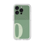 スリムプロテクションプレミアムケース with MagSafe［ オリジナル - initial two tone - Q green ］