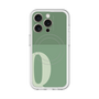 スリムプロテクションプレミアムケース with MagSafe［ オリジナル - initial two tone - Q green ］