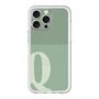 スリムプロテクションプレミアムケース with MagSafe［ オリジナル - initial two tone - Q green ］