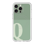 スリムプロテクションプレミアムケース with MagSafe［ オリジナル - initial two tone - Q green ］