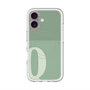 スリムプロテクションプレミアムケース with MagSafe［ オリジナル - initial two tone - Q green ］