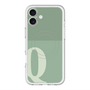 スリムプロテクションプレミアムケース with MagSafe［ オリジナル - initial two tone - Q green ］