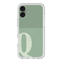 スリムプロテクションプレミアムケース with MagSafe［ オリジナル - initial two tone - Q green ］