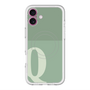 スリムプロテクションプレミアムケース with MagSafe［ オリジナル - initial two tone - Q green ］