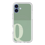 スリムプロテクションプレミアムケース with MagSafe［ オリジナル - initial two tone - Q green ］