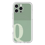 スリムプロテクションプレミアムケース with MagSafe［ オリジナル - initial two tone - Q green ］