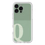 スリムプロテクションプレミアムケース with MagSafe［ オリジナル - initial two tone - Q green ］