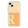 スリムプロテクションプレミアムケース with MagSafe［ オリジナル - initial two tone - R orange ］