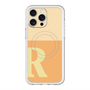 スリムプロテクションプレミアムケース with MagSafe［ オリジナル - initial two tone - R orange ］