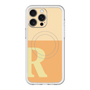 スリムプロテクションプレミアムケース with MagSafe［ オリジナル - initial two tone - R orange ］