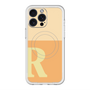 スリムプロテクションプレミアムケース with MagSafe［ オリジナル - initial two tone - R orange ］