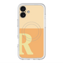 スリムプロテクションプレミアムケース with MagSafe［ オリジナル - initial two tone - R orange ］