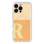スリムプロテクションプレミアムケース with MagSafe［ オリジナル - initial two tone - R orange ］