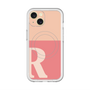 スリムプロテクションプレミアムケース with MagSafe［ オリジナル - initial two tone - R pink ］