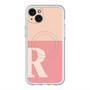 スリムプロテクションプレミアムケース with MagSafe［ オリジナル - initial two tone - R pink ］