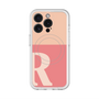 スリムプロテクションプレミアムケース with MagSafe［ オリジナル - initial two tone - R pink ］