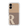 スリムプロテクションプレミアムケース with MagSafe［ オリジナル - initial two tone - R brown ］