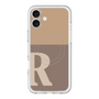 スリムプロテクションプレミアムケース with MagSafe［ オリジナル - initial two tone - R brown ］