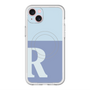 スリムプロテクションプレミアムケース with MagSafe［ オリジナル - initial two tone - R blue ］