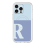 スリムプロテクションプレミアムケース with MagSafe［ オリジナル - initial two tone - R blue ］
